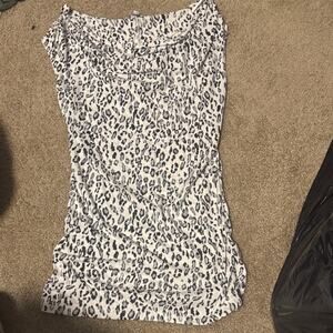 Express Monochrome Leopard Print Blouse